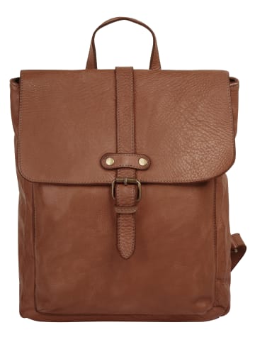 Samantha Look Rucksack echt Leder in cognac