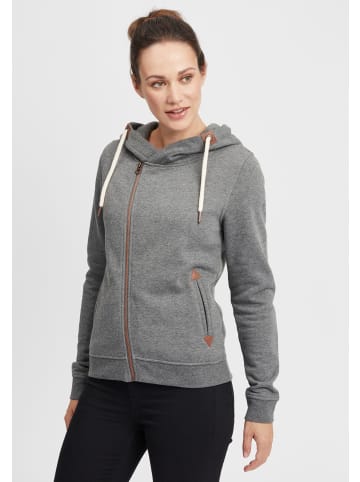 Oxmo Kapuzensweatjacke in grau