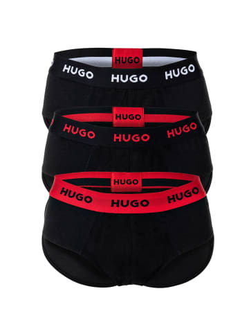 HUGO Slip 3er Pack in Schwarz (Charcoal)