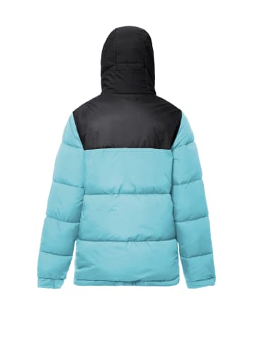 myMo Wattierte Steppjacke in Türkis Schwarz