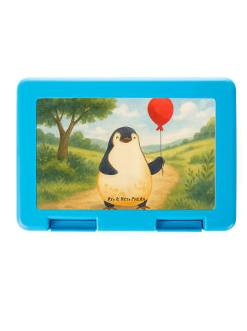 Mr. & Mrs. Panda Bentobox Pinguin Luftballon Design ohne Spruch in Weiß