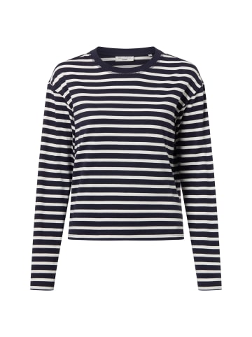 Marc O'Polo DENIM Langarmshirt in marine weiß