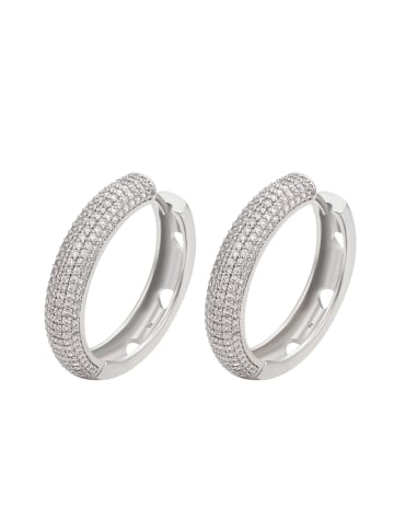 NAEMI Women Earrings in Silver White