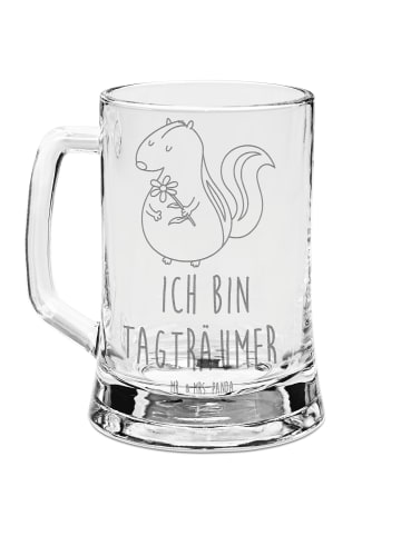 Mr. & Mrs. Panda Krug Stinktier Blume mit Spruch in Transparent