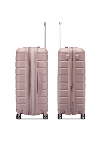 Roncato Relife 4 Rollen Kofferset 3-teilig mit Dehnfalte in pink pastel