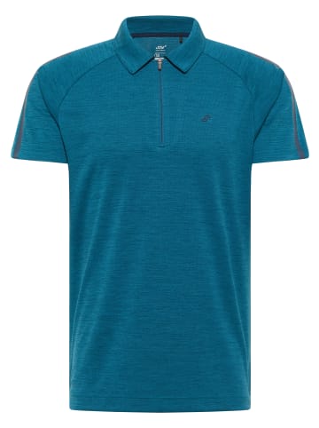 Joy Sportswear Polo IVO in deep turquoise melange