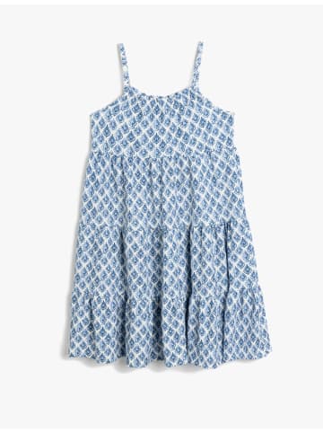KOTON Kleid in Ekru Gemustert