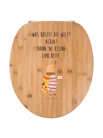 Mr. & Mrs. Panda WC Brille Nachtfalter Fähnchen mit Spruch in Braun