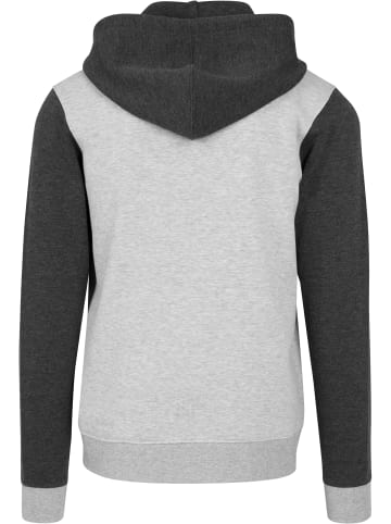 Urban Classics Zip-Kapuzenpullover in black/grey/charcoal