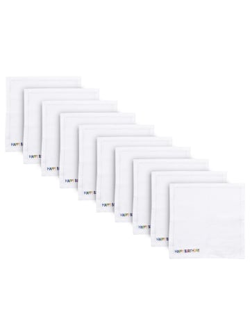 Butlers Serviette HAPPY BIRTHDAY 10er-Set in Weiß