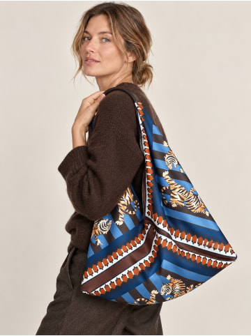 collezione alessandro Schultertasche " Sacca Tigri " in blau