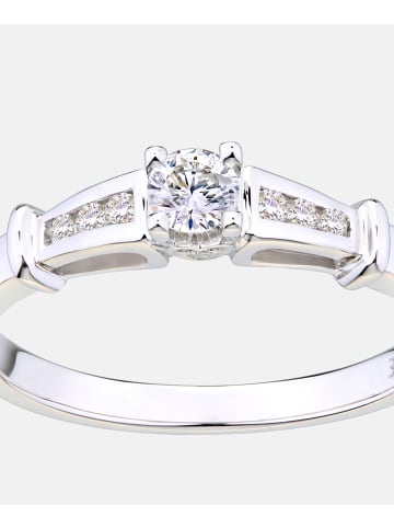 Diamant L'éternel Verlobungsring aus 375 Weißgold mit 0.25 Karat Diamant