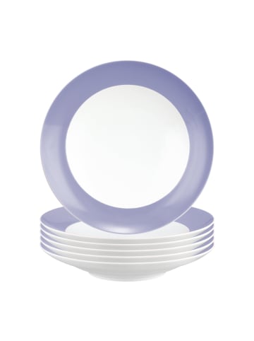 Seltmann Weiden 6er Set Suppenteller Liberty Pure Colors in ø 23,5 cm in Grape Purple