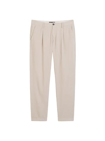 Marc O'Polo Cordhose Model Osby pleats tapered in gray silk