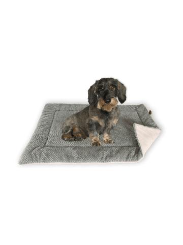 FLUFFINO Hundedecke S grau grau
