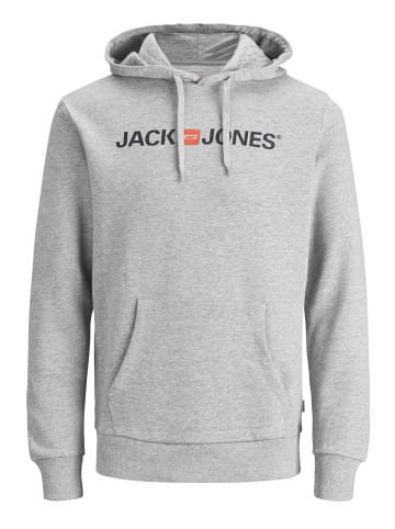 Jack & Jones Kapuzenpullover in Light Grey Melange 1
