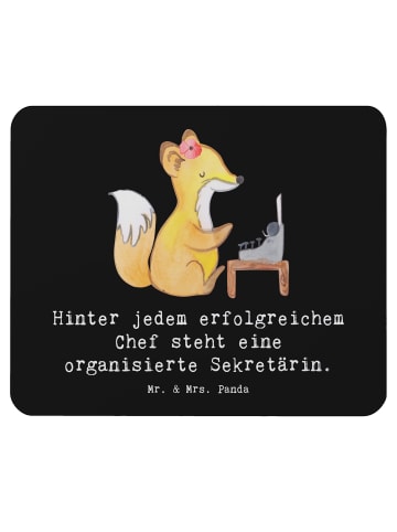 Mr. & Mrs. Panda Mauspad Sekretärin Erfolg mit Spruch in Schwarz