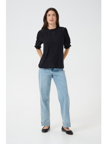 Cream Kurzarm-Bluse CRMianna Regular fit in Pitch Black