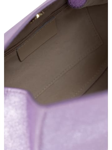 faina Damen Handtasche in Laminat Rosa