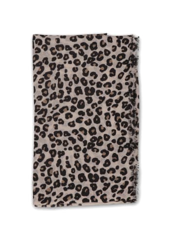 CASH-MERE.CH Bio Schal leopard in Weiss