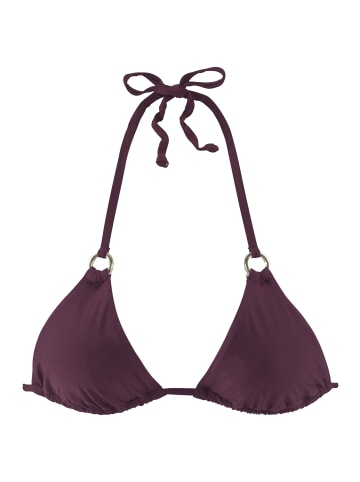 LASCANA Triangel-Bikini-Top in bordeaux