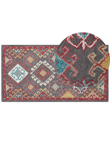 Beliani Vintage FINIKE in Bunt/Blau/Rot - (W) 80 x (H) 1 x (L) 150 cm