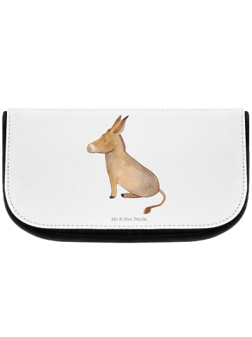 Mr. & Mrs. Panda beauty case Esel ohne Spruch in Weiß