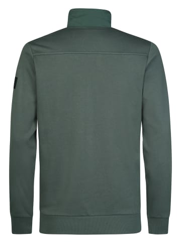 Petrol Industries Sweatshirt mit Reißverschluss millcore in Grün