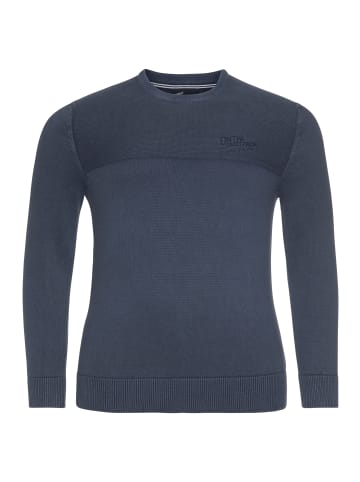 ARIZONA Rundhalspullover in blue-stone-washed