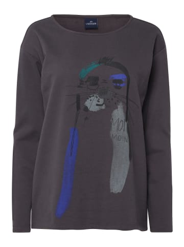 LAURASØN Sweatshirt in dunkelgrau