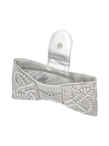 faina Women Clutch in Silver