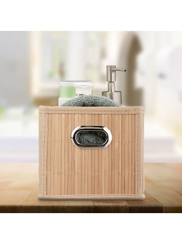 relaxdays 10 x Aufbewahrungskorb in Natur - (B)15 x (H)14 x (T)31 cm