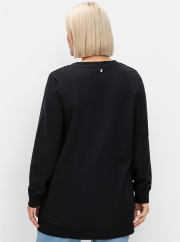 sheego Sweatshirt in schwarz