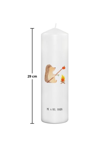 Mr. & Mrs. Panda Kerze Igel Grillen ohne Spruch in Weiß