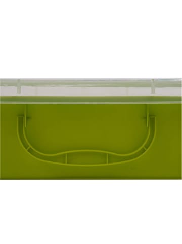 relaxdays 2x Sandkasten in Hellgrün- (B)38 x (H)8 x (T)25 cm