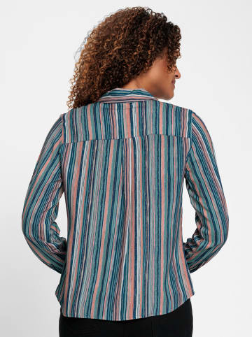 WITT WEIDEN Bluse in marine-rosenholz-gestreift