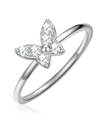 Glanzstücke München Ring Schmetterling aus Sterling Silber mit Zirkonia in silber