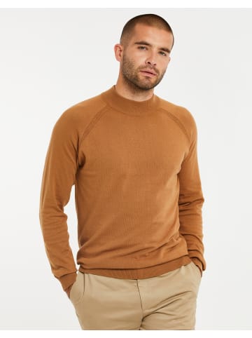 Threadbare Strickpullover THB LUXE Jumper Perrot Turtle Neck in Braun