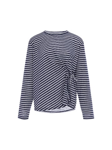 myMo Women Longsleeve in NAVY OFFWHITE