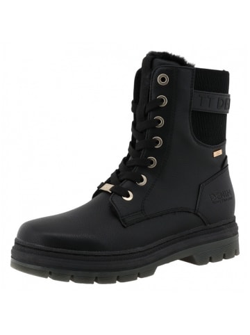 Tom Tailor Schnürstiefel  in Schwarz