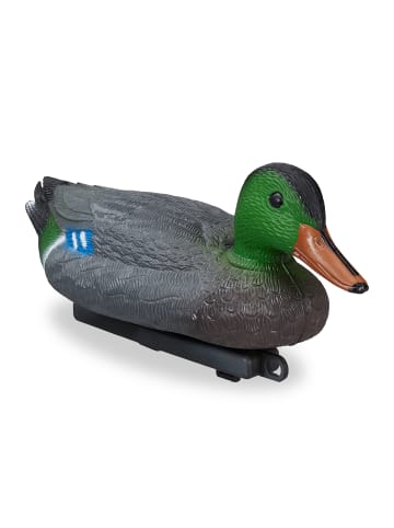 relaxdays 2x Teichente in Mehrfarbig