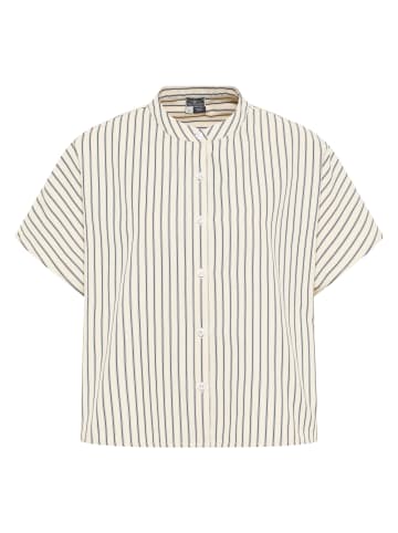 DreiMaster Maritim Damen Bluse in Hellbeige Marine