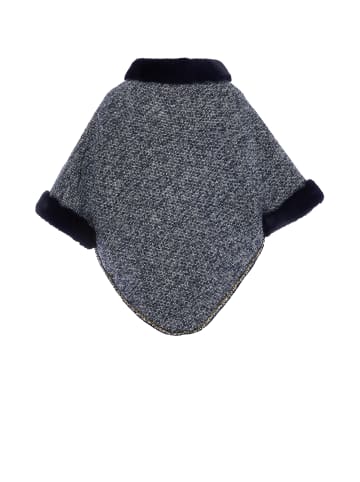 Usha Women Poncho in Marine