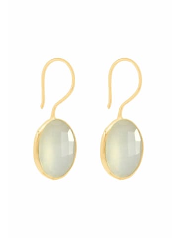 Gemshine Ohrringe Jade in gold coloured