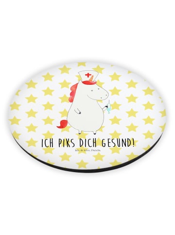 Mr. & Mrs. Panda magnet Einhorn Krankenschwester mit Spruch in Weiß