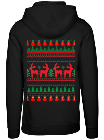 F4NT4STIC Hoodie Christmas Weihnachten Reindeers in schwarz