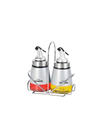 Schäfer 2er-Set Essig- / Ölspender in Silber