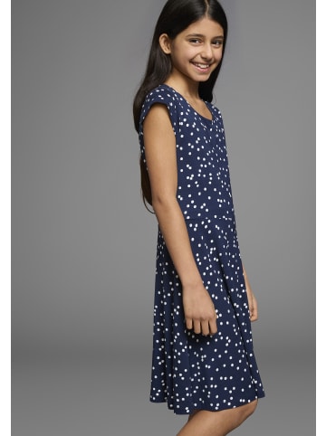 Kangaroos Jerseykleid in marine-bedruckt
