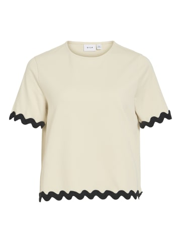 Vila T-Shirt VICalisa in sand schwarz - 0001
