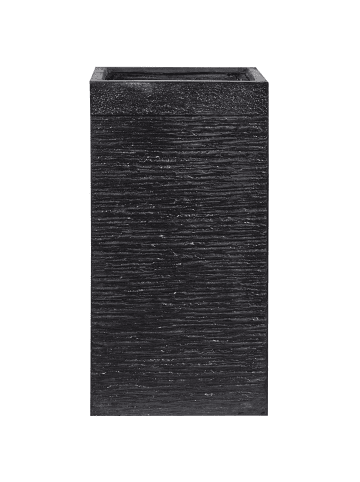 Beliani Outdoor Blumentopf DION in Schwarz - (W) 40 x (H) 77 x (L) 40 cm